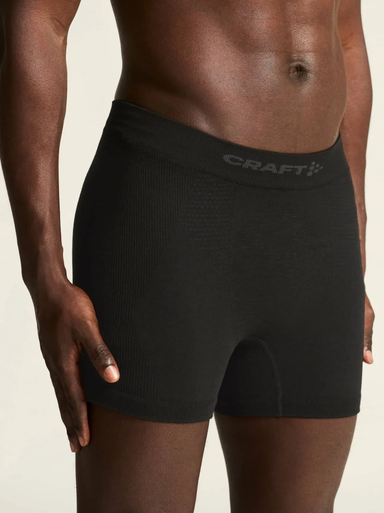 Craft Sportswear Underkläder^Wool Seamless Boxer 3-Inch M Black