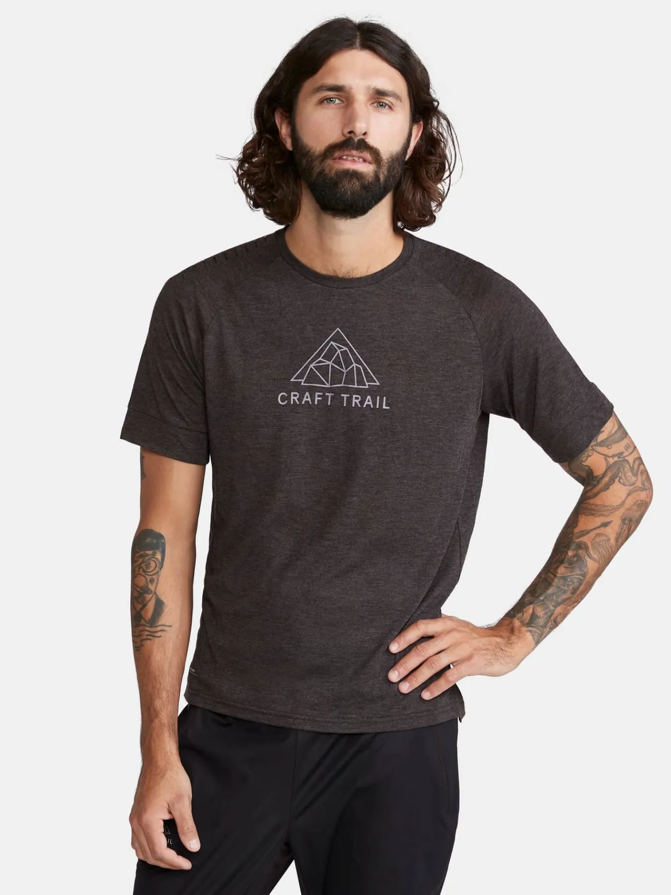 Craft Sportswear T-Shirts & Tröjor|Mellanlager^Wool SS Tee M Black/Melange