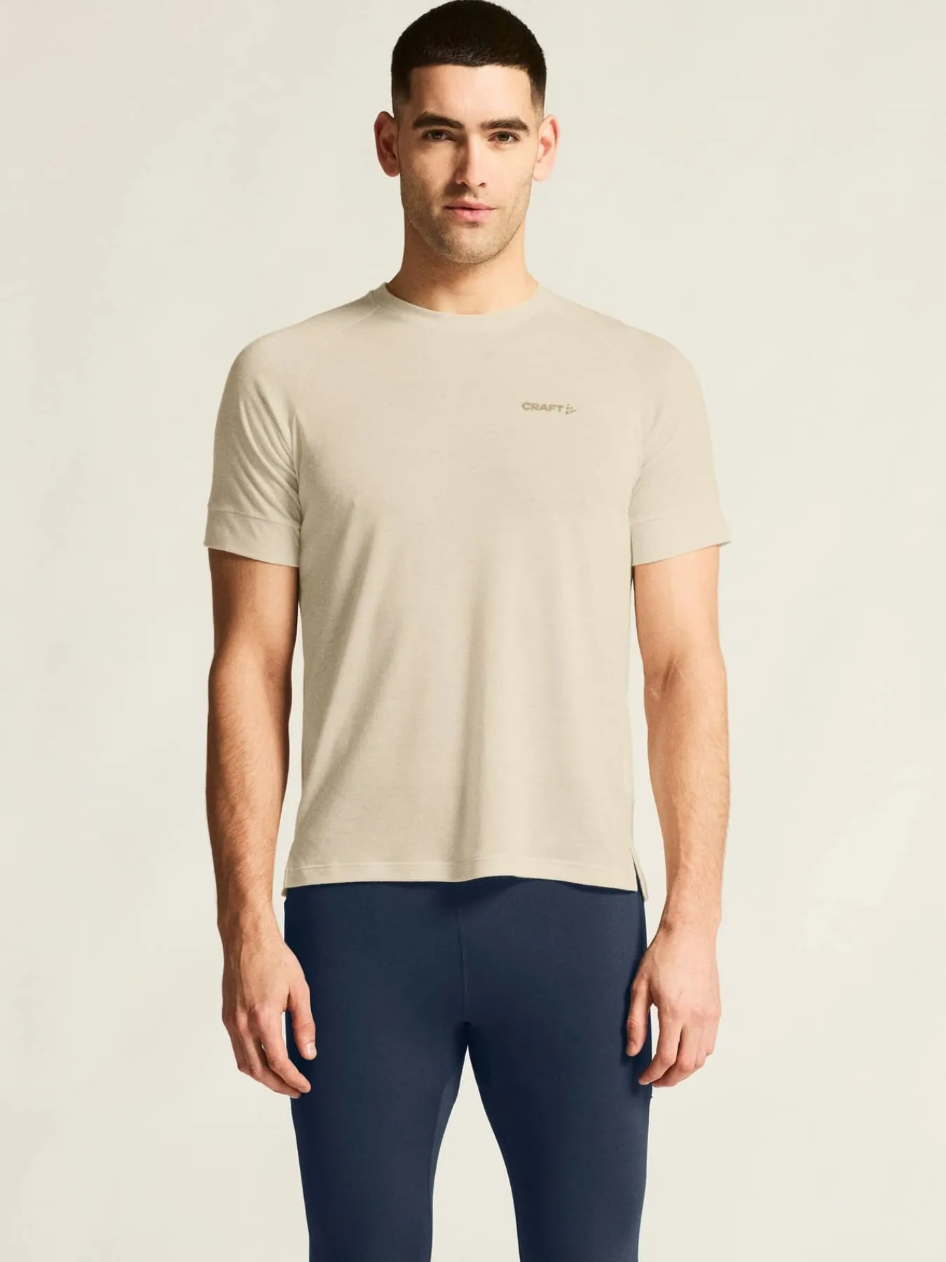 Craft Sportswear T-Shirts & Tröjor|Mellanlager^Wool SS Tee M Tofu Melange