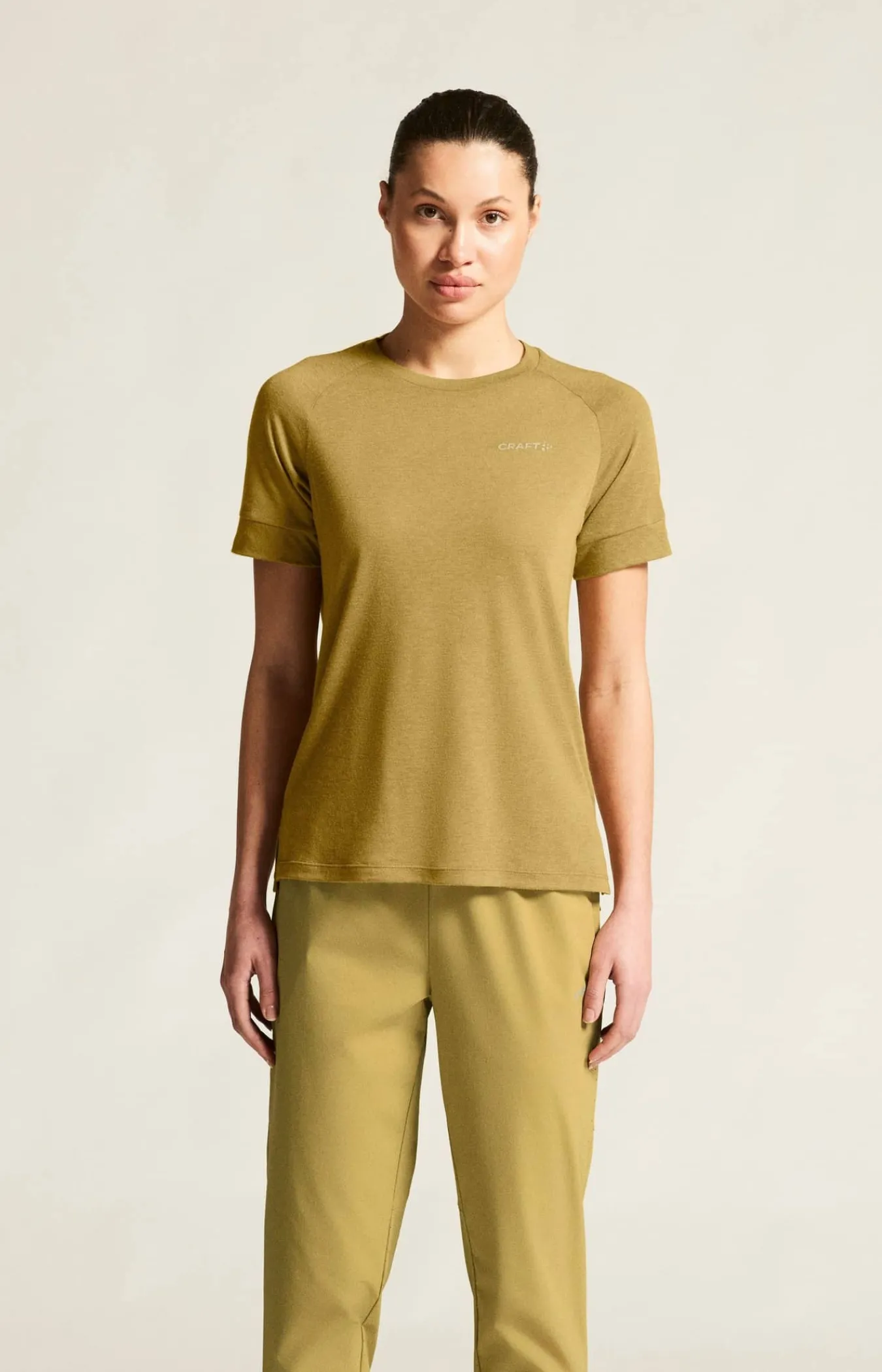 Craft Sportswear T-Shirts & Tröjor^Wool SS Tee W Khaki Melange