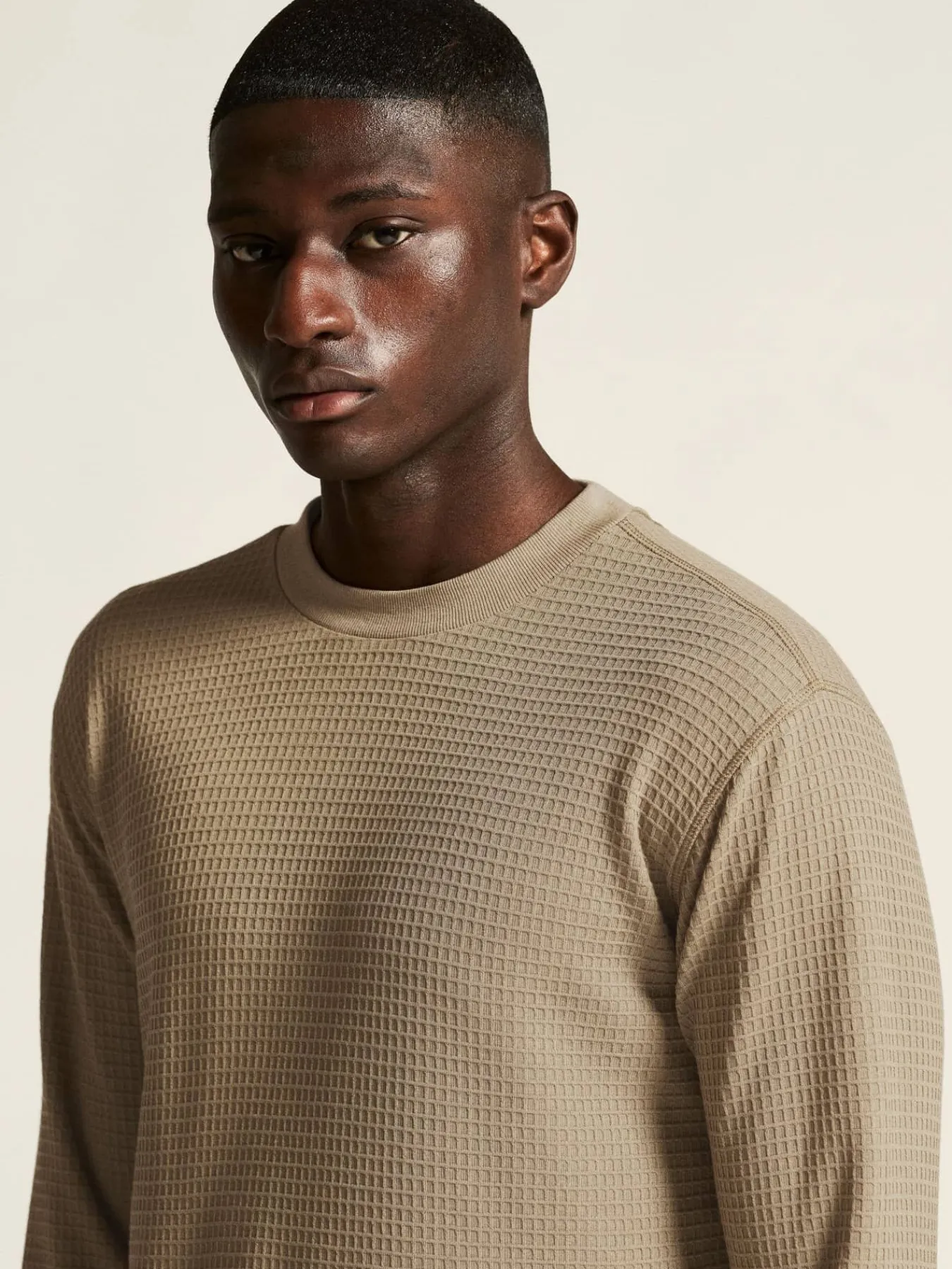 Craft Sportswear T-Shirts & Tröjor|Mellanlager^Wool Waffle RN M Taupe