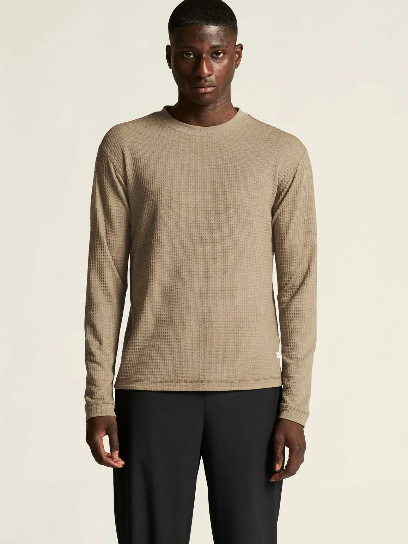 Craft Sportswear T-Shirts & Tröjor|Mellanlager^Wool Waffle RN M Taupe