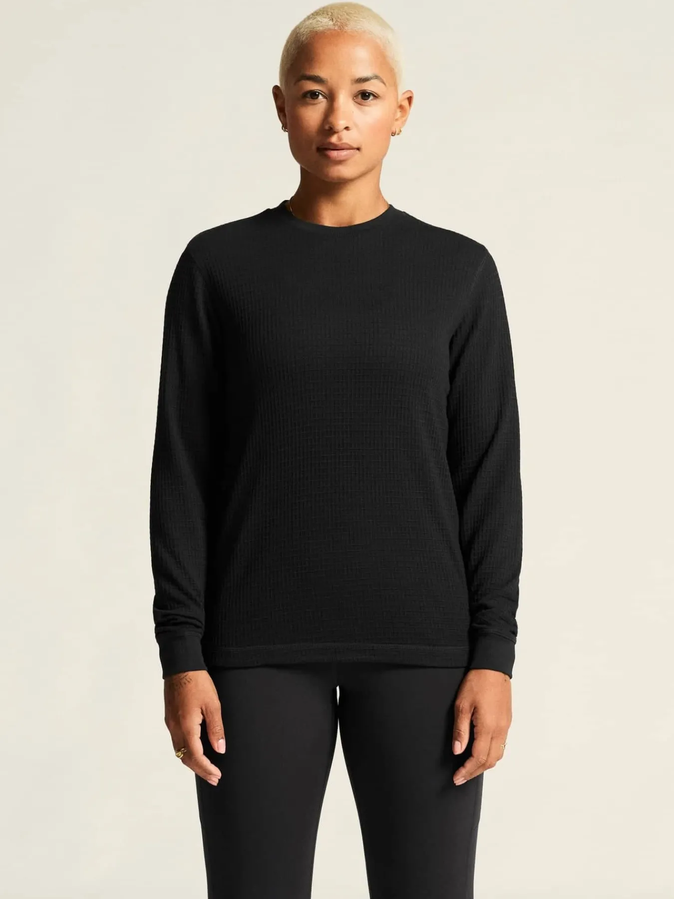 Craft Sportswear Träning^Wool Waffle RN W Black