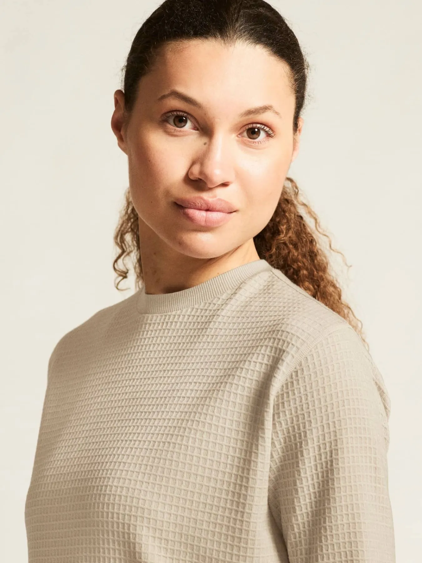 Craft Sportswear Träning^Wool Waffle RN W Plaster