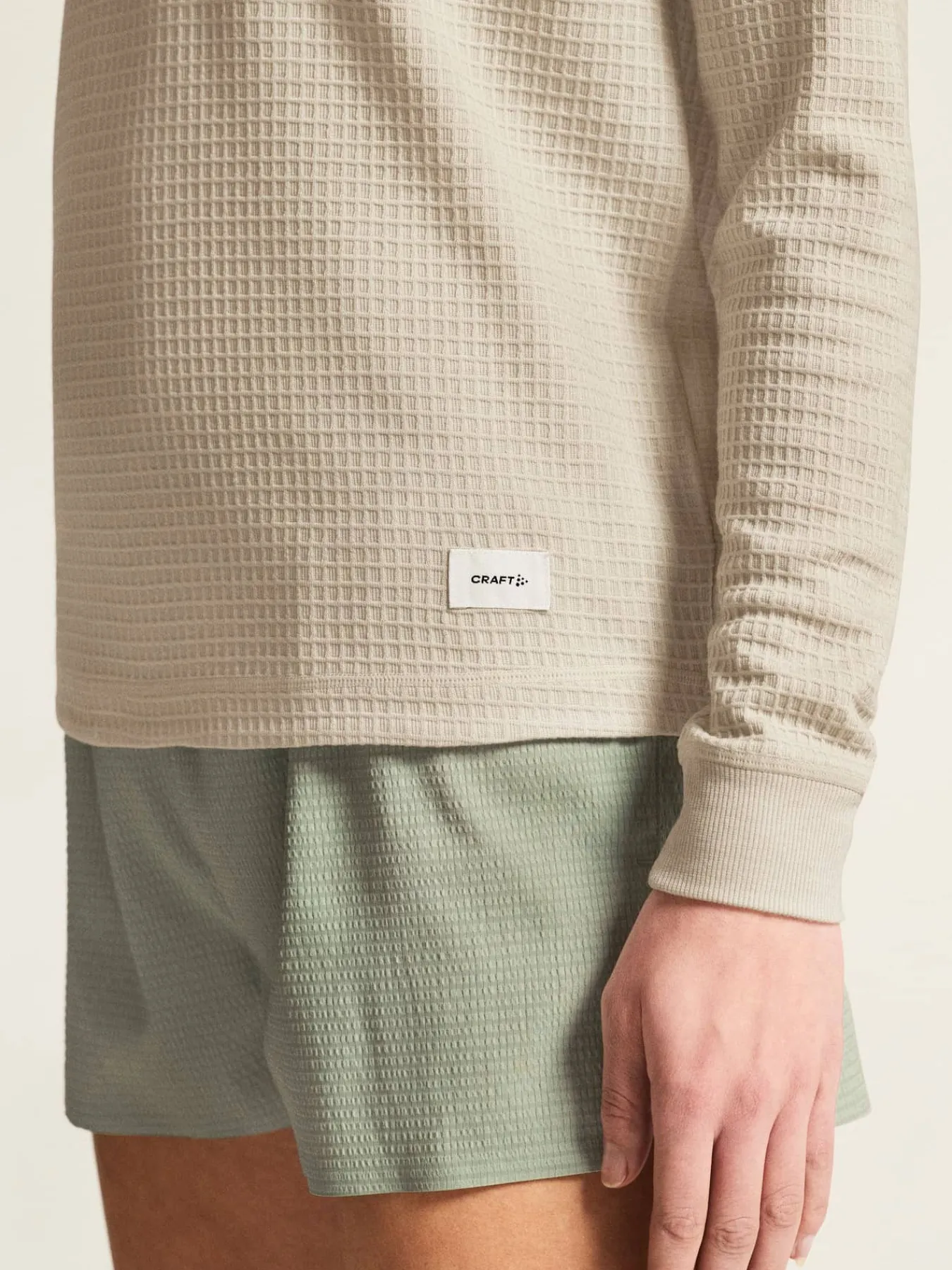 Craft Sportswear Träning^Wool Waffle RN W Plaster